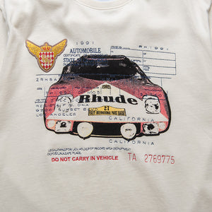 Rhude Slip Tee - Vintage White/Black