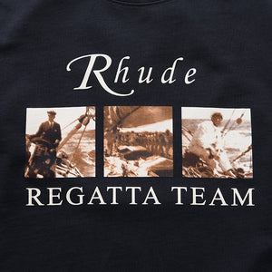 Rhude USVI Regatta Tour L/S Tee - Vintage Black/White