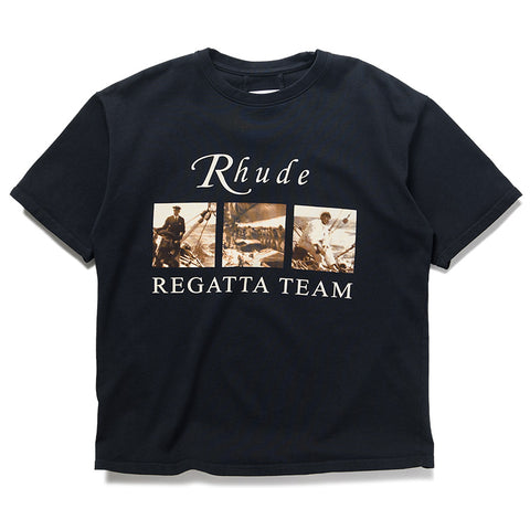 Rhude USVI Regatta Tour Tee - Vintage Black/White