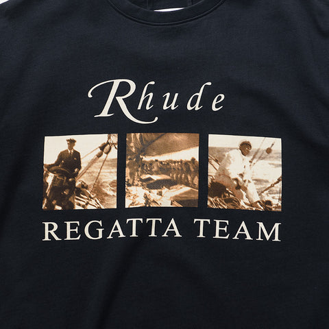 Rhude USVI Regatta Tour Tee - Vintage Black/White