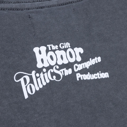 Honor The Gift x Politics Tailgate Tee - Pigment Black