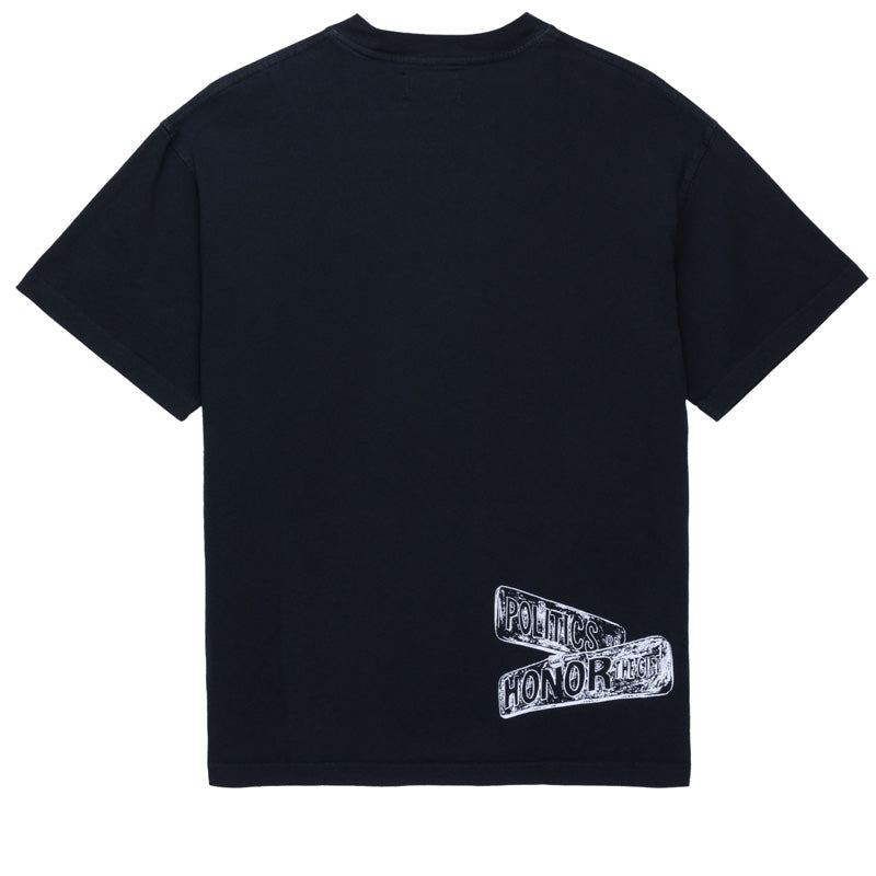Honor The Gift x Politics Rally Time Tee - Faded Black – Sneaker