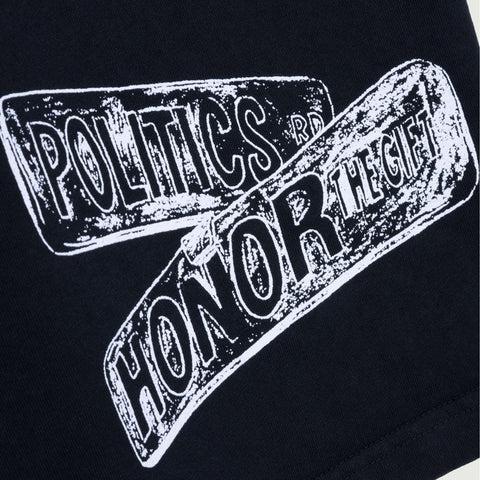 Honor The Gift x Politics Rally Time Tee - Faded Black