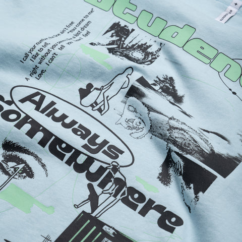 Students Golf Always Somewhere Tee - Chambray