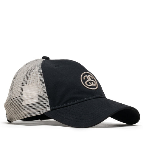 Stussy SS Link Trucker 9Twenty Hat - Night Black