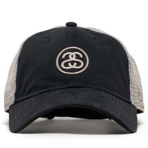 Stussy SS Link Trucker 9Twenty Hat - Night Black