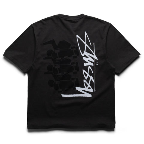 Stussy Skate Stack Pig Dyed Tee - Faded Black