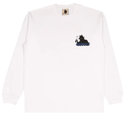 Real Bad Man Records L/S Tee - White
