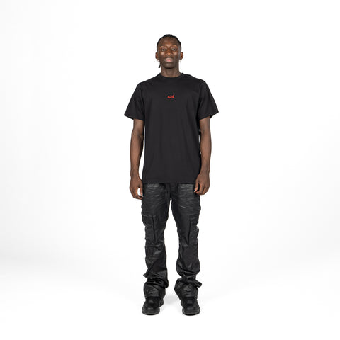 424 Embroidered Tee - Black