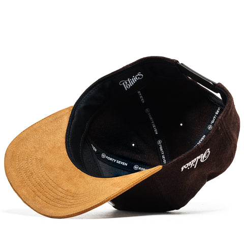Politics x '47 Hitch Snapback - Brown/Suede