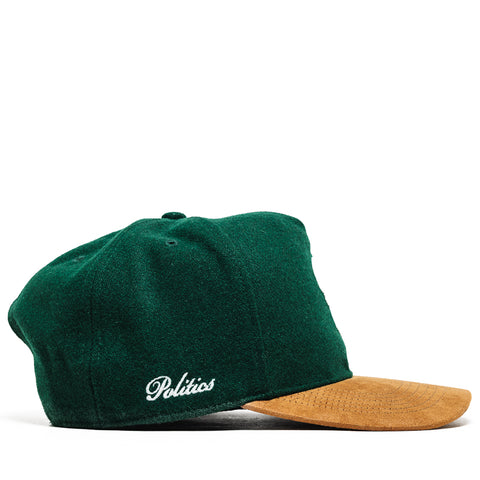 Politics x '47 Hitch Snapback - Green/Suede