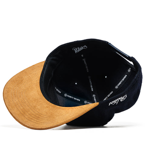 Politics x '47 Hitch Snapback - Navy/Suede