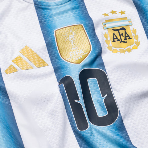 Adidas Argentina 26 Home Messi Authentic Jersey - White/Icey Blue