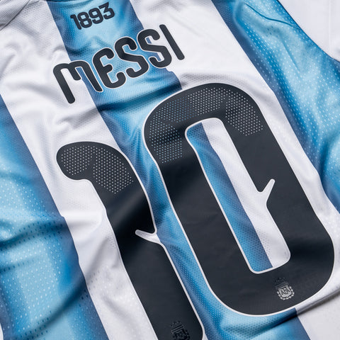 Adidas Argentina 26 Home Messi Authentic Jersey - White/Icey Blue