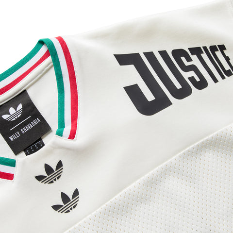 Willy Chavarria x Adidas Basketball Jersey - Off White/Black