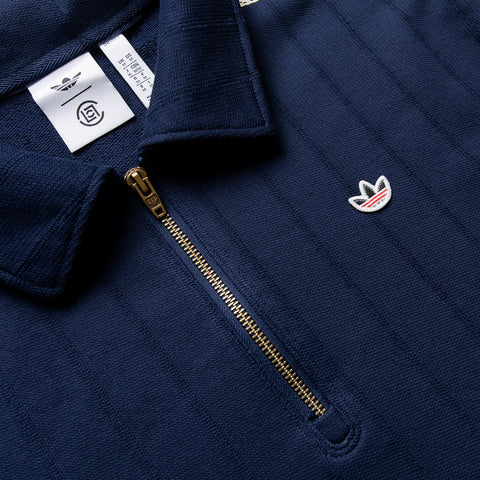 CLOT x Adidas Quarter Zip Sweatshirt - Night Indigo