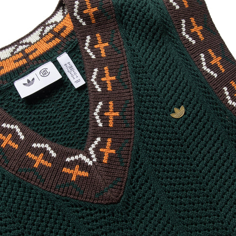 CLOT x Adidas Crochet Vest - Green Night