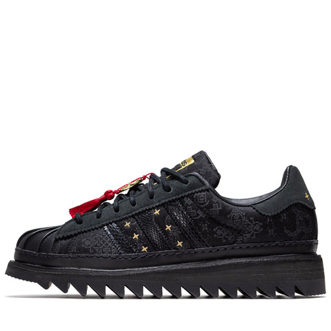 CLOT x Adidas Superstar 'Lunar New Year' - Core Black/Carbon