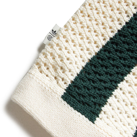 CLOT x Adidas Knit Polo - Green Night/Cream White