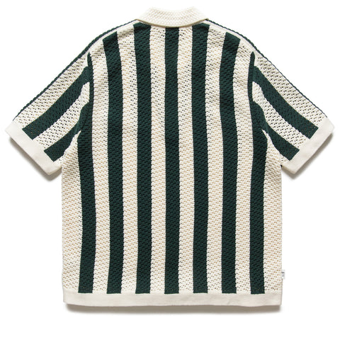CLOT x Adidas Knit Polo - Green Night/Cream White