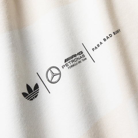 Adidas Bad Bunny x Mercedes AMG-PETRONAS F1 Team Tee - Core White/Chalk White