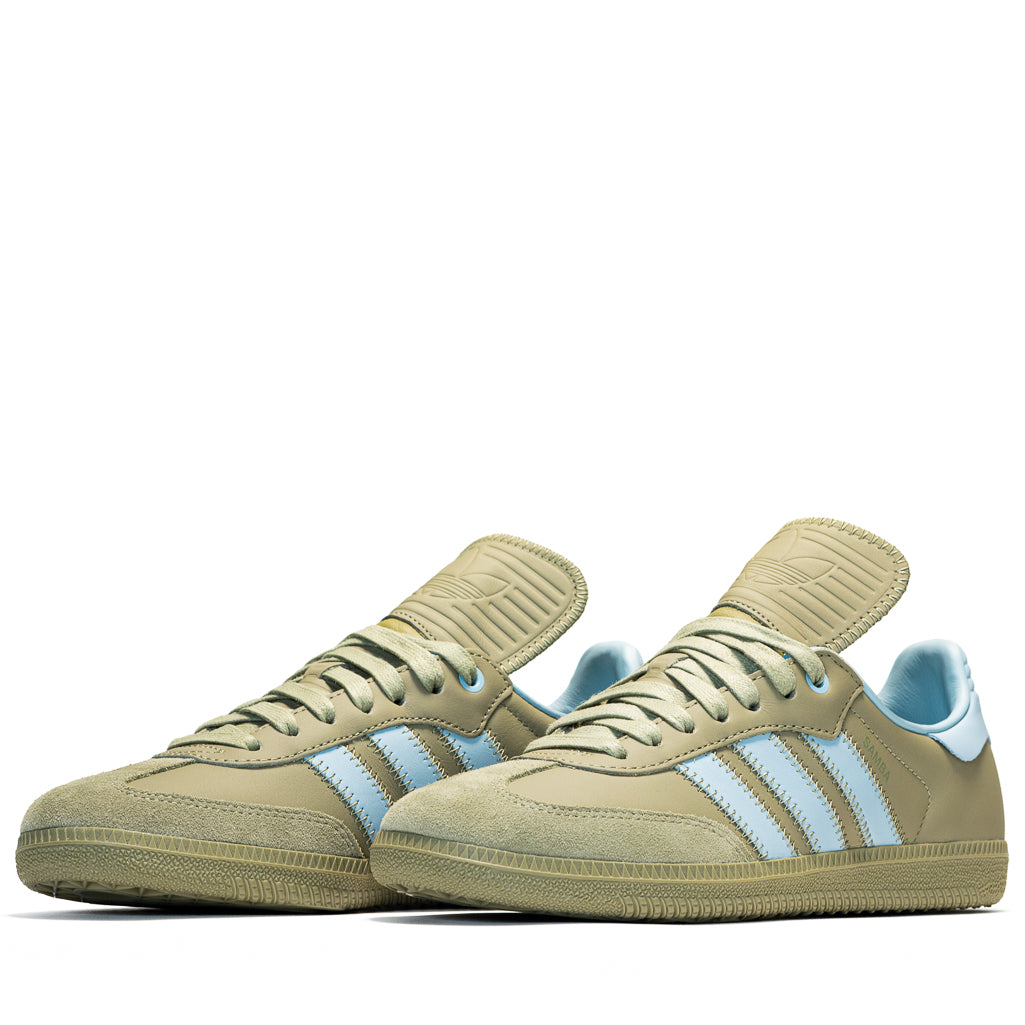 Adidas samba green sales and gold