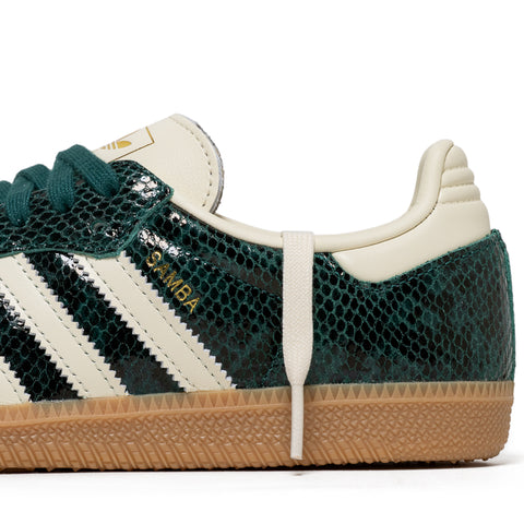 Women's Adidas Samba OG - Cream White/Collegiate Green