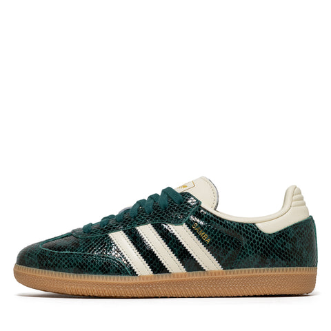Women's Adidas Samba OG - Cream White/Collegiate Green
