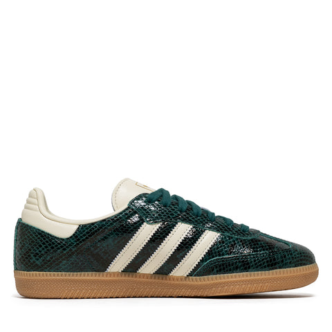 Women's Adidas Samba OG - Cream White/Collegiate Green