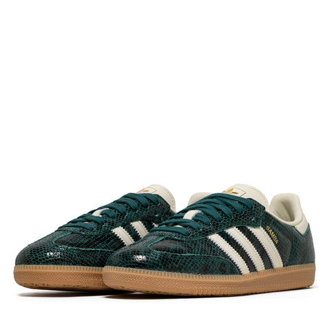 Women's Adidas Samba OG - Cream White/Collegiate Green
