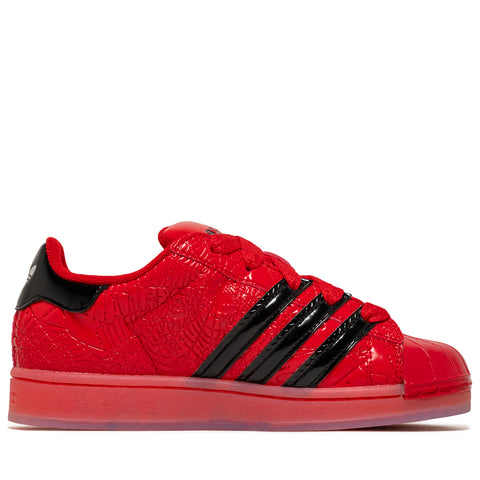 SP5DER x Adidas Superstar - Red/Core Black