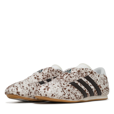 Women's Adidas Taekwondo 'Cow Print' - Off White/Dark Brown