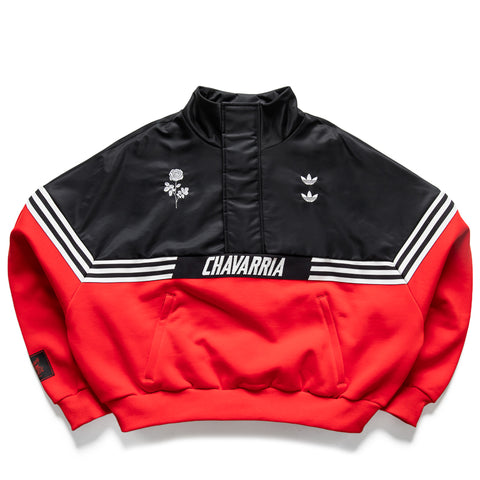 Willy Chavarria x Adidas Gomez Half Zip - Black/Red