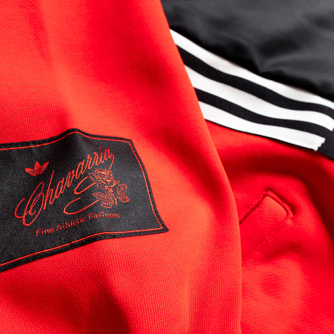 Willy Chavarria x Adidas Gomez Half Zip - Black/Red