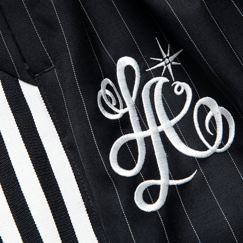 Willy Chavarria x Adidas Pinstripe Long Short - Black/White