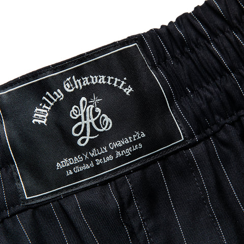 Willy Chavarria x Adidas Pinstripe Long Short - Black/White