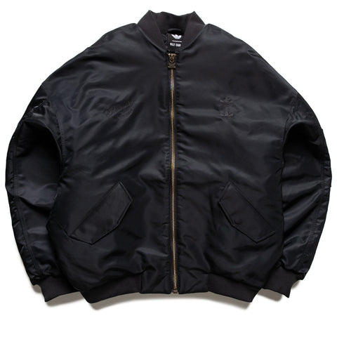 Willy Chavarria x Adidas Satin Bomber Jacket - Black