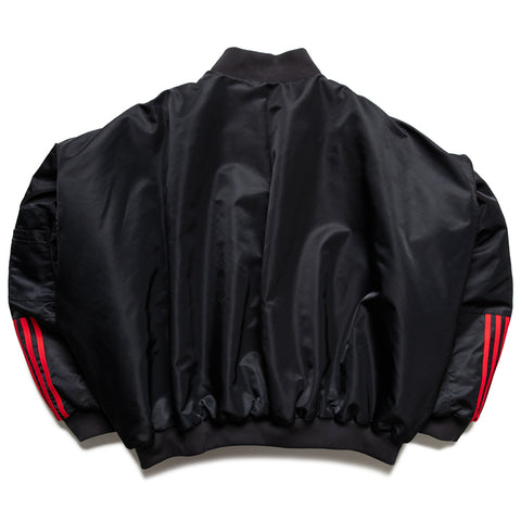 Willy Chavarria x Adidas Satin Bomber Jacket - Black