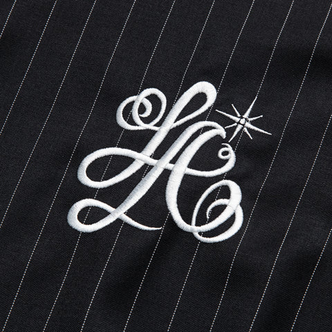 Willy Chavarria x Adidas Pinstripe Track Jacket - Black/White