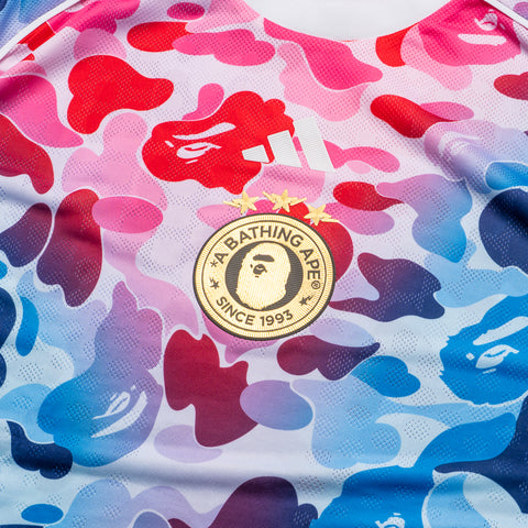 A Bathing Ape x Adidas Soccer Jersey - Shock Blue