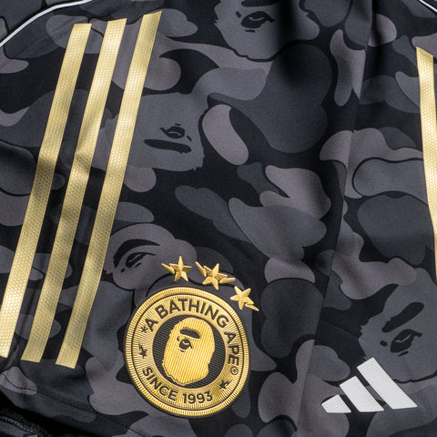 A Bathing Ape x Adidas Soccer Shorts - Black
