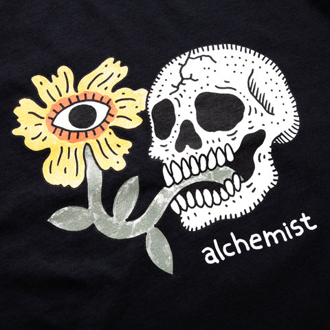 Alchemist Floral Skull Tee - Black