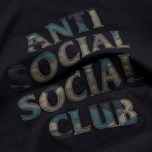 Anti Social Social Club Camo Applique Tee - Black/Camo