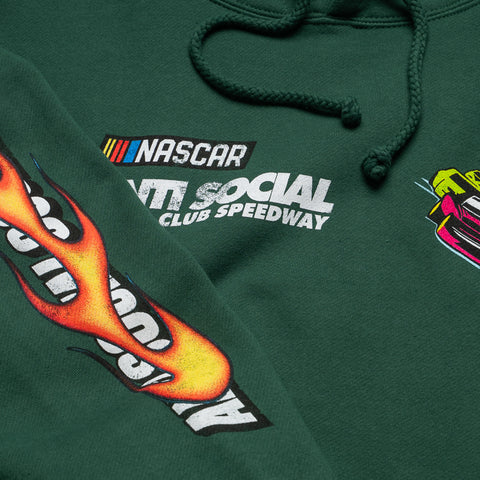 Anti Social Social Club x NASCAR Daytona Hoodie - Green