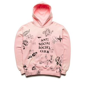 Anti Social Social Club Illustrated Hoodie - Pink