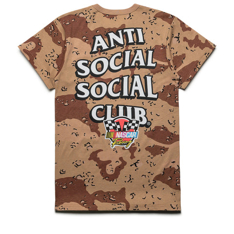 Anti Social Social Club x NASCAR Motorsport Tee - Chocolate Chip Camo