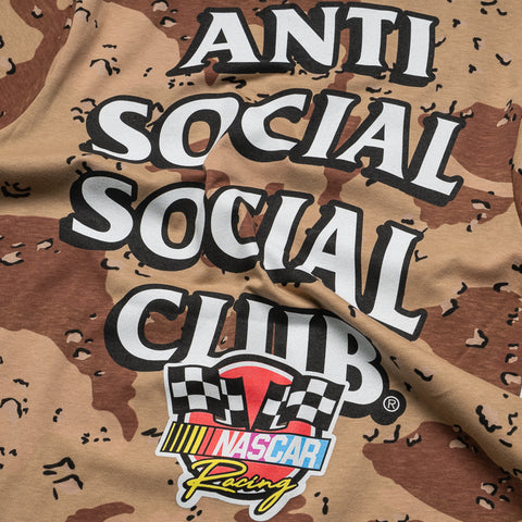 Anti Social Social Club x NASCAR Motorsport Tee - Chocolate Chip Camo