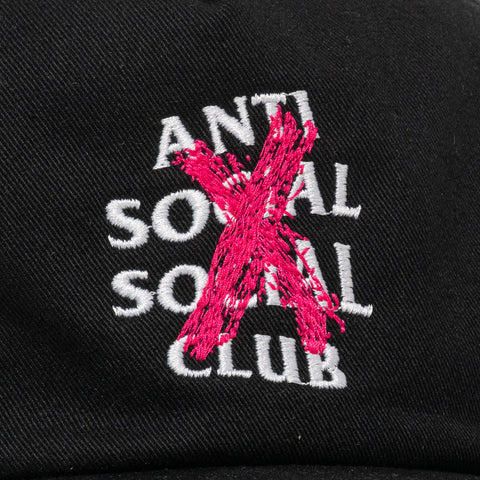 Anti Social Social Club Cancelled Paint Cap - Black