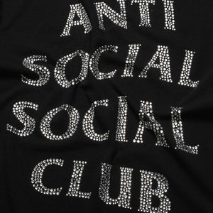 Anti Social Social Club Rhinestone Tee - Black