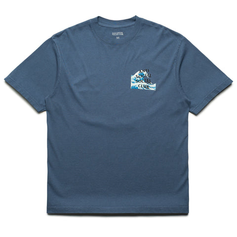 Anti Social Social Club Tonkatsu The Great Wave Tee - Indigo